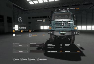 Mercedes Zetros 3643 6x6 v1.0.0.0