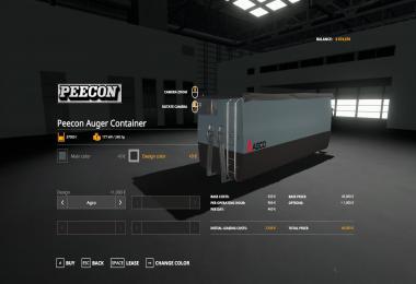 Peecon hooklift Auger Container v1.0.0.0