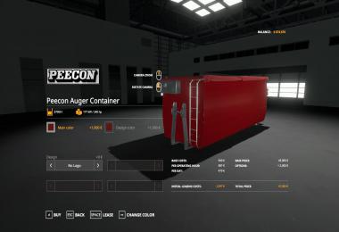 Peecon hooklift Auger Container v1.0.0.0