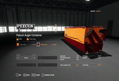 Peecon hooklift Auger Container v1.0.0.0