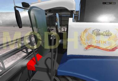 Rostselmash Acros 530 in the color of the Russian Flag v1.0