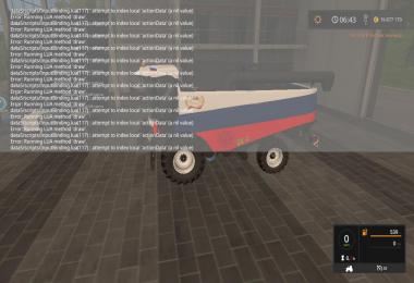 Rostselmash Acros 530 in the color of the Russian Flag v1.0