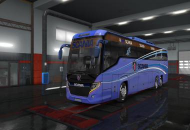 Scania Tourism Bus HD Skin n Bus for official Design for 1.32 to 1.34
