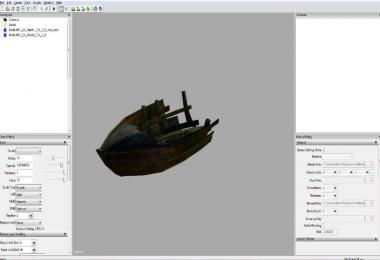 Small boat wreckage prefab v1.0