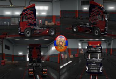Volvo FM and Volvo VNL 2018 Trucks Racing skins 1.34.x