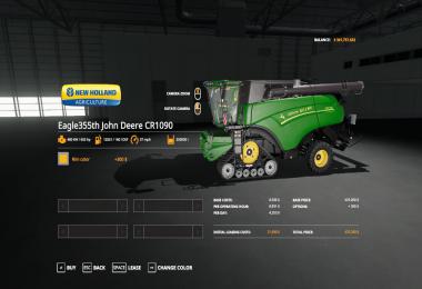 FS19 Eagle355th John Deere CR1090 VE v1.0