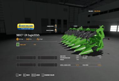 FS19 Eagle355th John Deere CR1090 VE v1.0