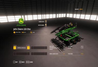 John Deere 220 Disc v1.0