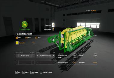 John Deere 4045 Hooklift Sprayer v1.1.0.0