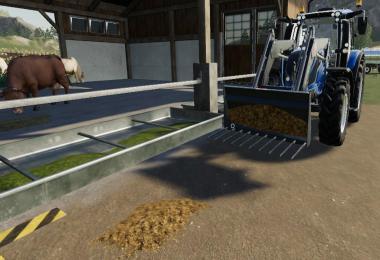 Kuhstall mit Mist als Futtertrogabfall v1.0