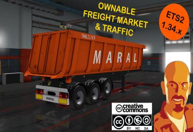 MARAL TIPPER TRAILER REWORKED ETS2 1.34.x