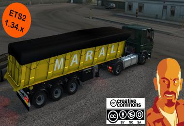 MARAL TIPPER TRAILER REWORKED ETS2 1.34.x