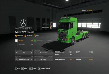 Mercedes Actros 2651 hooklift v1.0.0.0