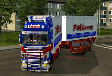 Scania PWT Thermo 5s Tandem + trailer + lightbox 1.34.x