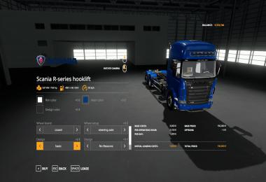 SCANIA R-SERIES HOOKLIFT v1.3.0.0