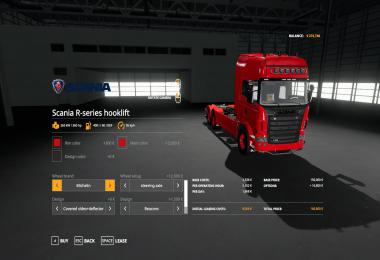 SCANIA R-SERIES HOOKLIFT v1.3.0.0