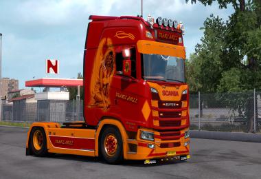 Scania S Next Gen Orange Angel Skin v1.0 1.34.x