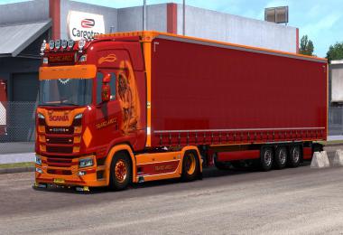 Scania S Next Gen Orange Angel Skin v1.0 1.34.x