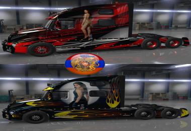 Volvo VNL 2018 Truck Two Metallic Skins Racing 1.34.x