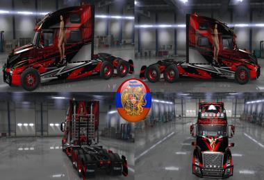 Volvo VNL 2018 Truck Two Metallic Skins Racing 1.34.x