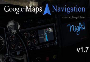 ATS - Google Maps Navigation Night Version v1.7