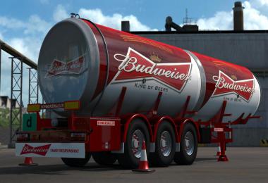 Budweiser Scania & Trailer Skins v1.0 1.35.x