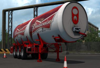 Budweiser Scania & Trailer Skins v1.0 1.35.x