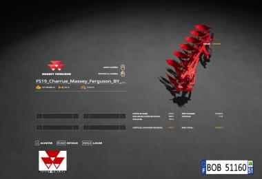 Charrue Massey Ferguson BY BOB51160 v1.0.0.1