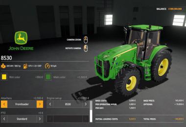 John Deere 8130-8530 + loader v1.0