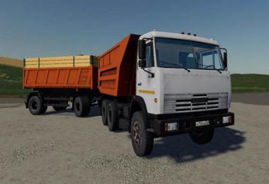 Kamaz 55111 + Trailer v1.2