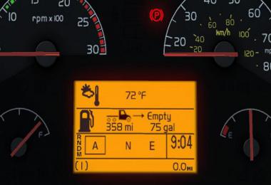 Realistic Volvo VNL Dashboard Computer v1.0 1.32.x-1.35.x
