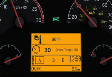 Realistic Volvo VNL Dashboard Computer v1.0 1.32.x-1.35.x