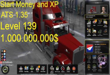Start Money and XP for ATS 1.35