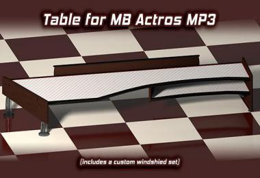 Table & wind-shield set for Actros MP3 v1.11