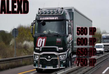 ALEXD Renault Range T New Engine 580-750HP v1.5