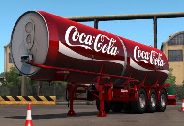 Coca Cola Scania + Trailer Skins v1.0 1.35.x