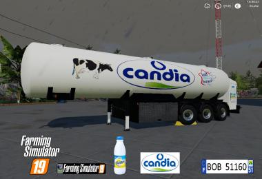FS19 Trailer Milk Candia By BOB51160 v1.0.0.0