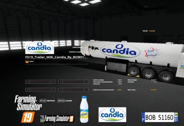 FS19 Trailer Milk Candia By BOB51160 v1.0.0.0