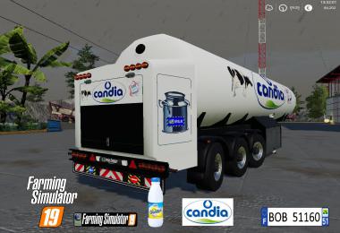 FS19 Trailer Milk Candia By BOB51160 v1.0.0.0