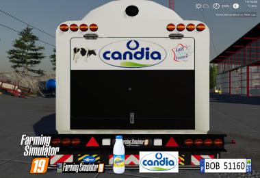 FS19 Trailer Milk Candia By BOB51160 v1.0.0.0