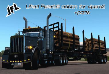 JF Logging Lifted Viper2 Peterbilt 389 ADDON v1.0