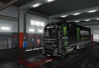 Monster Energy Skin volvo fh v1.0
