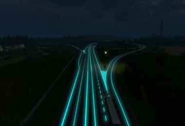 Roadways Luminous for all Versions ATS & ETS2 v1.2