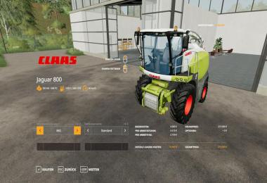 Claas Jaguar 800 Packet v1.2.0.0