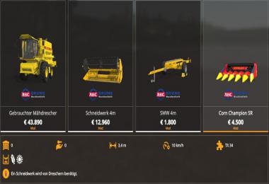 [FBM Team] New Holland TX34 / Deutz-Fahr Topliner Prototyp v1.0