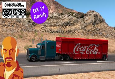 MICKEY'S BEVERAGES TRAILER REWORKED UPDATED ATS 1.35.x & DX11