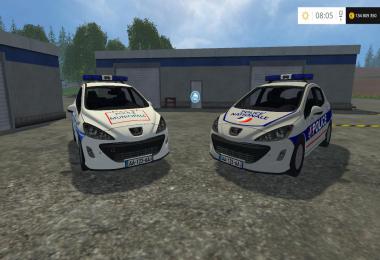 Peugeot 308 Police Nationale + Municipale v1.0