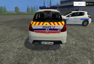 Peugeot 308 Police Nationale + Municipale v1.0