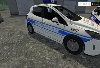 Peugeot 308 Police Nationale + Municipale v1.0