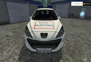 Peugeot 308 Police Nationale + Municipale v1.0